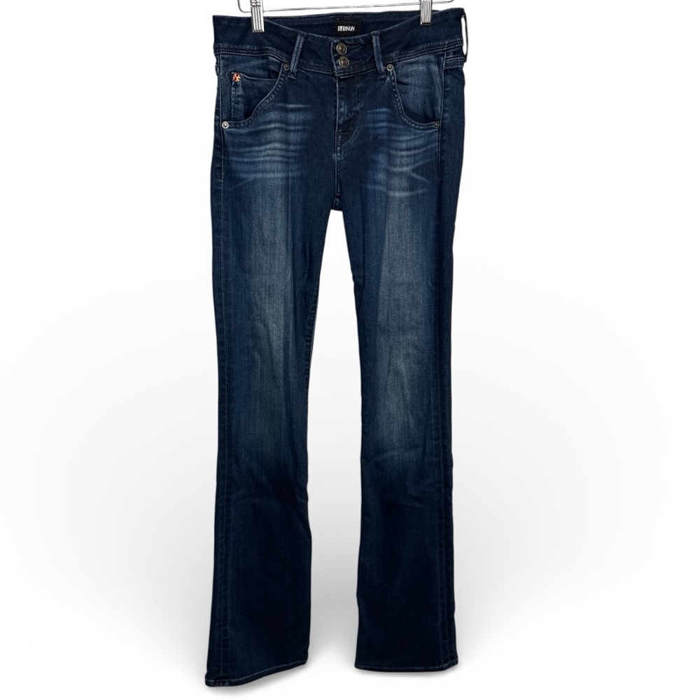 Hudson Dark Wash Bootcut Jeans Size 28 Low Rise Stretch
